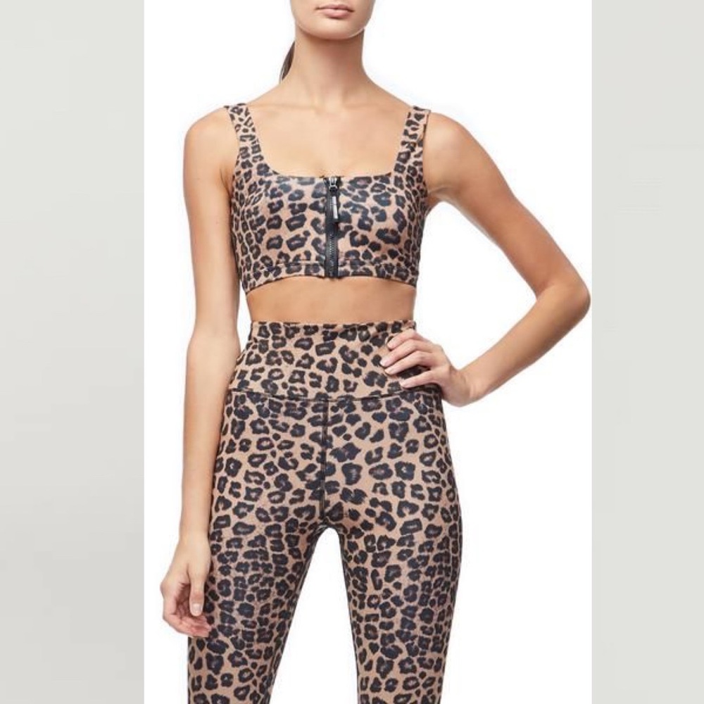 NWT Good American Animal Print Sports Bra